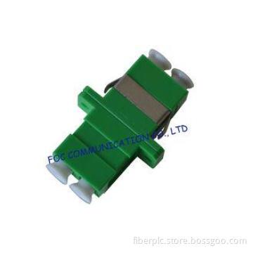 LC / APC Duplex Fiber Optic Adapter Low Insertion Loss For
